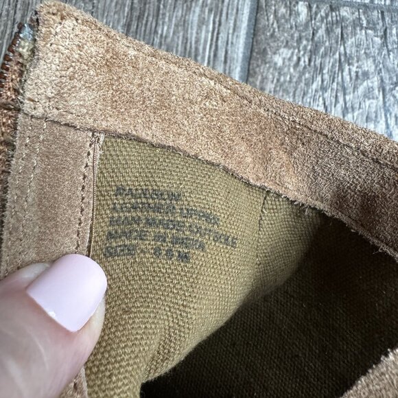 Matisse Ankle Boots Womens Suede 6.5M Tan Zip Fringe Block Heel Western Boho - Picture 6 of 7